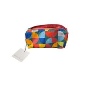 Vibrant Geometric Cosmetic Bag